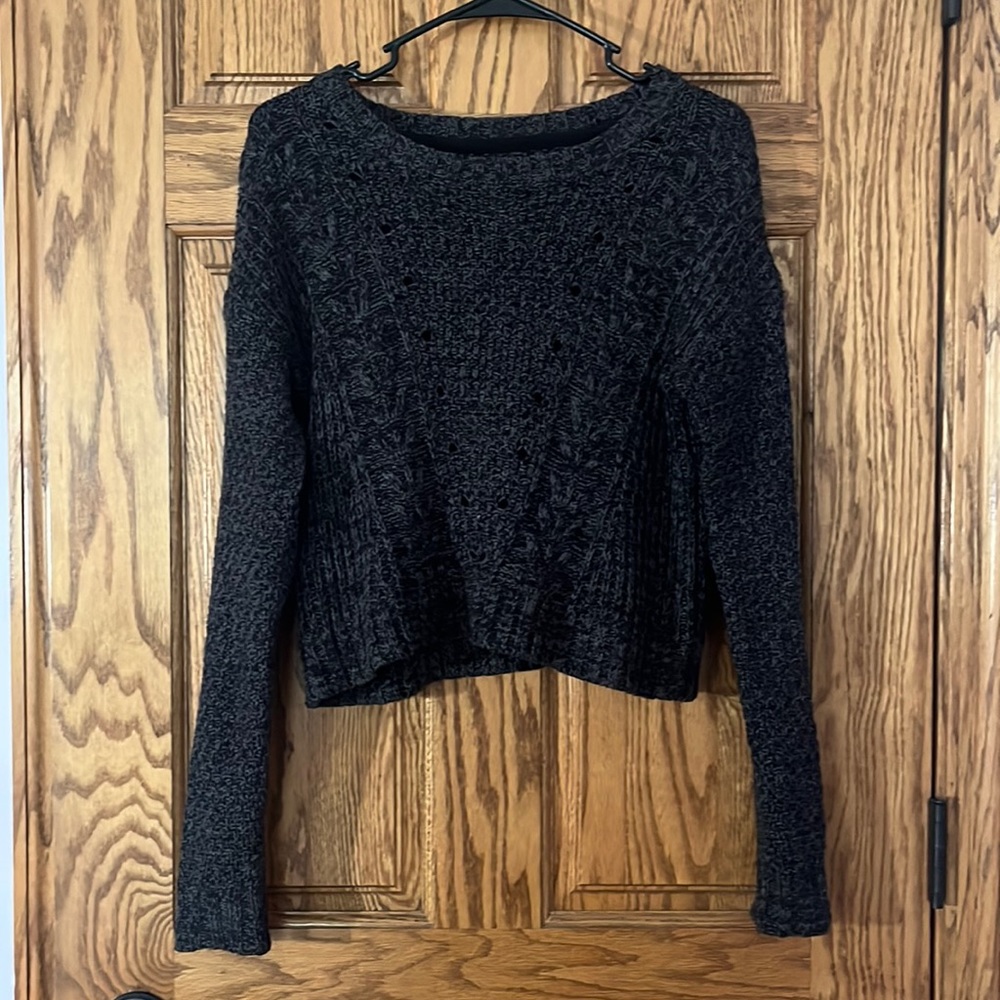 Dark Grey Cropped Sweater NEW